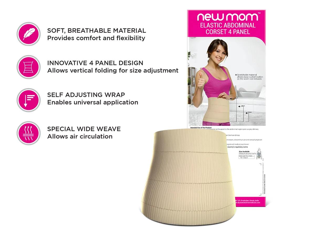 Elastic Abdominal Corset 4 Panel Biner