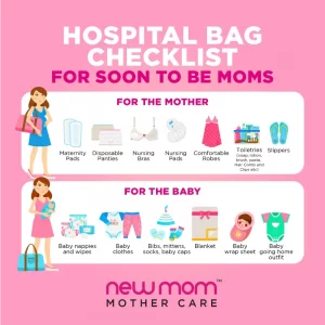 Hospital Bag Check List For Mother and Baby