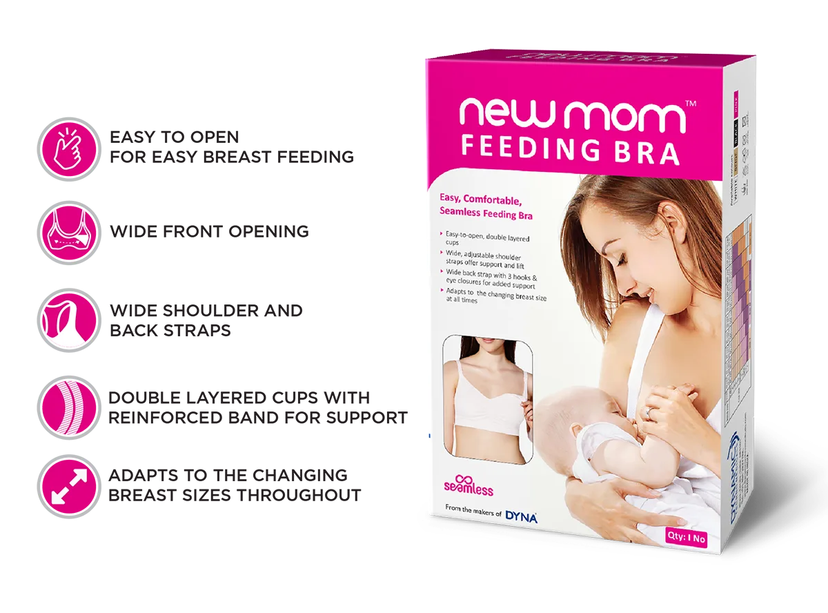 wide front open breast feeding bra by newmom